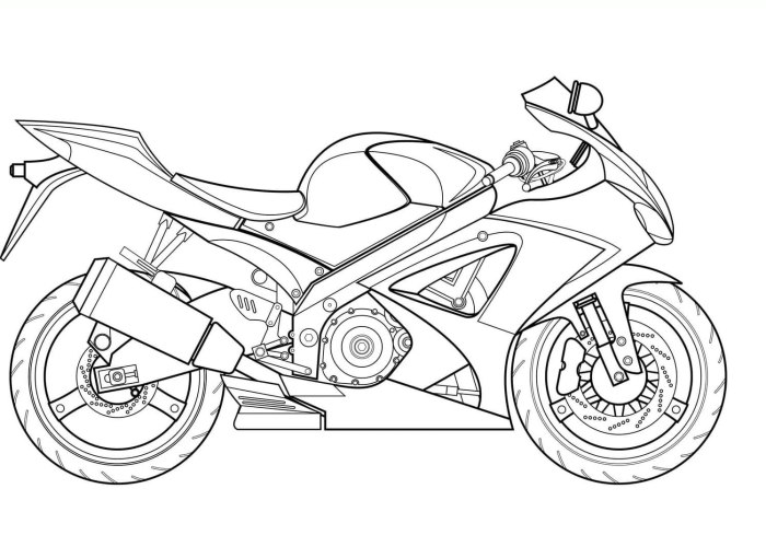 Раскраска мотоцикл Honda cbr1000rr