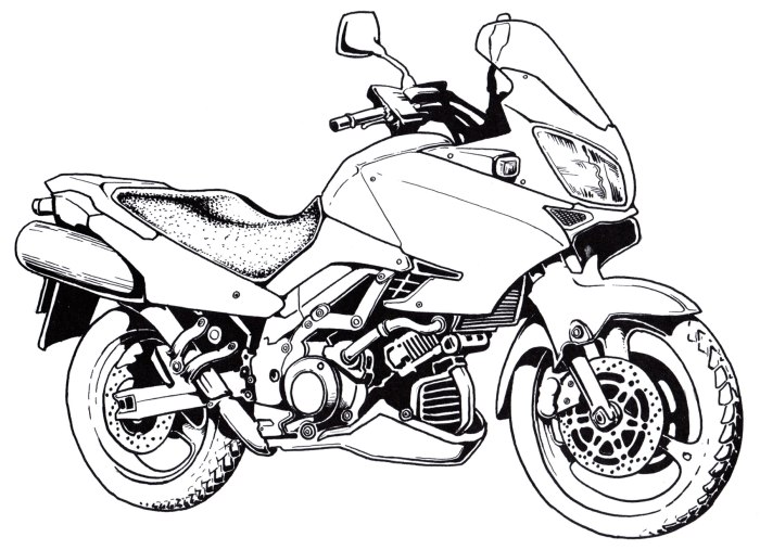 Раскраска Honda VFR 800