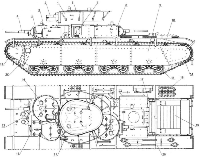 Танк т 35 Размеры