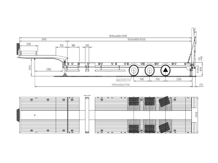 Трал Kassbohrer lb4e чертеж