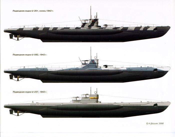U-Boat подлодки типа 7с