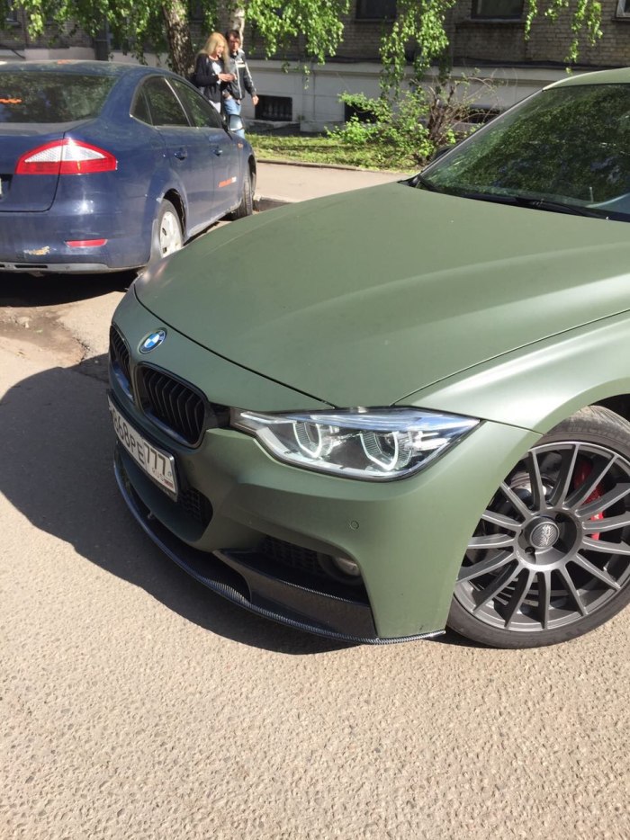 БМВ f30 темный хаки