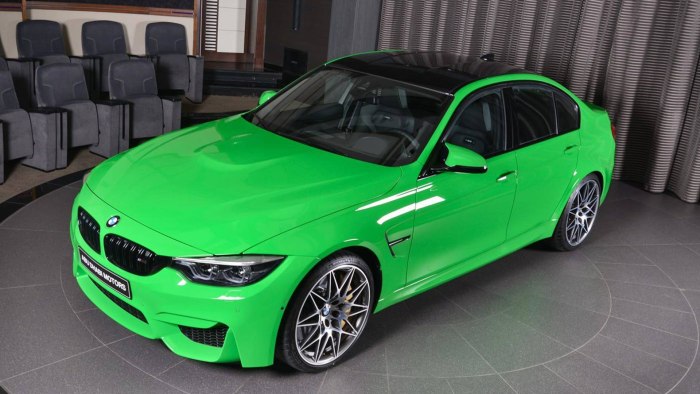 BMW m3 Lime Green