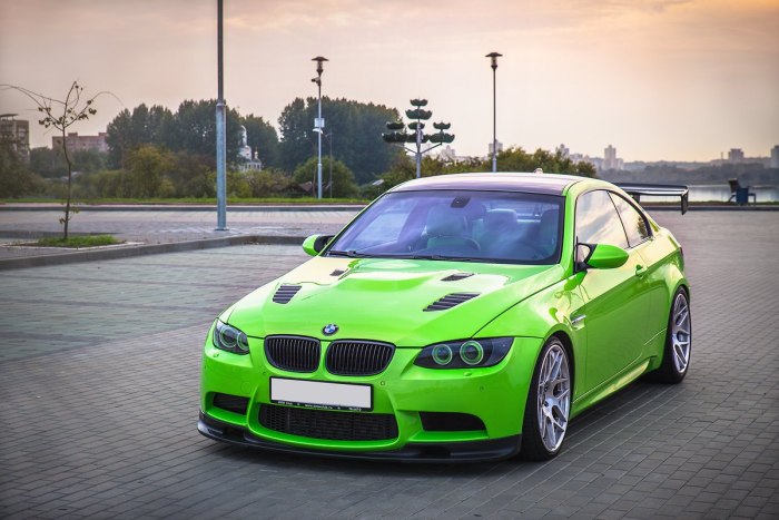 Зеленая BMW e92
