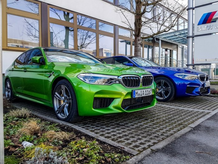 BMW m5 f90 зеленая