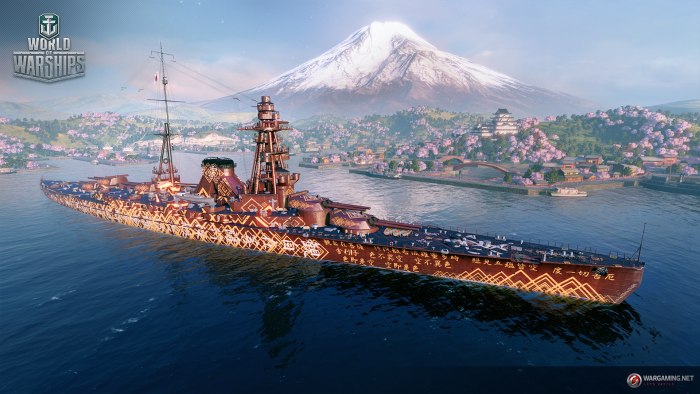 Линкор Амаги в World of Warships