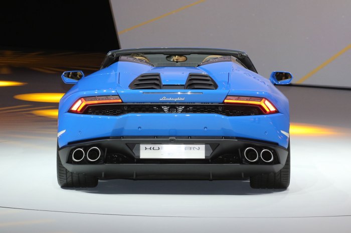 Lamborghini Huracán сзади