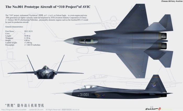 Китайские истребители j-20 и j-31