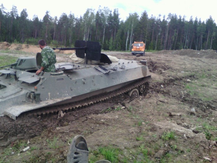 Танк застрял