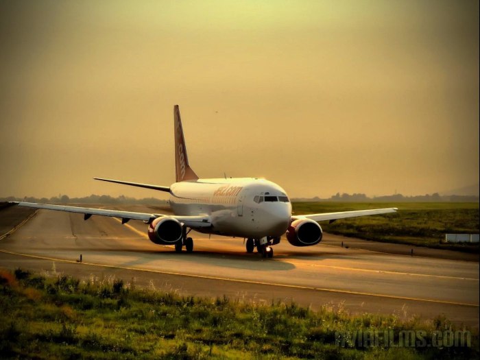 Боинг 737 в 4к