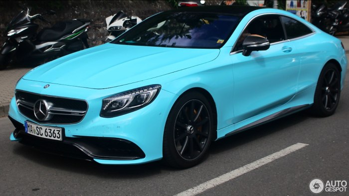S63 AMG Coupe цвета