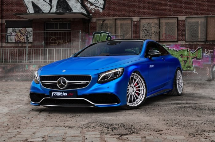 Mercedes s63 Coupe c217 синий