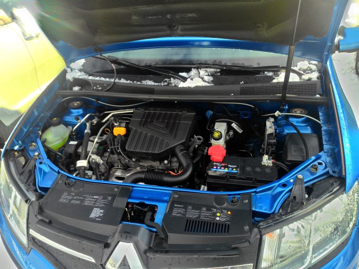 Renault Sandero 1 под капотом