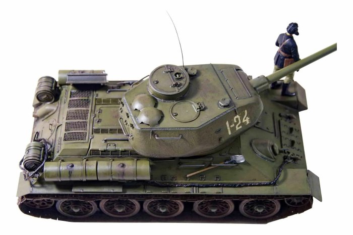 Сборная модель танка т 34 85 звезда 1/35