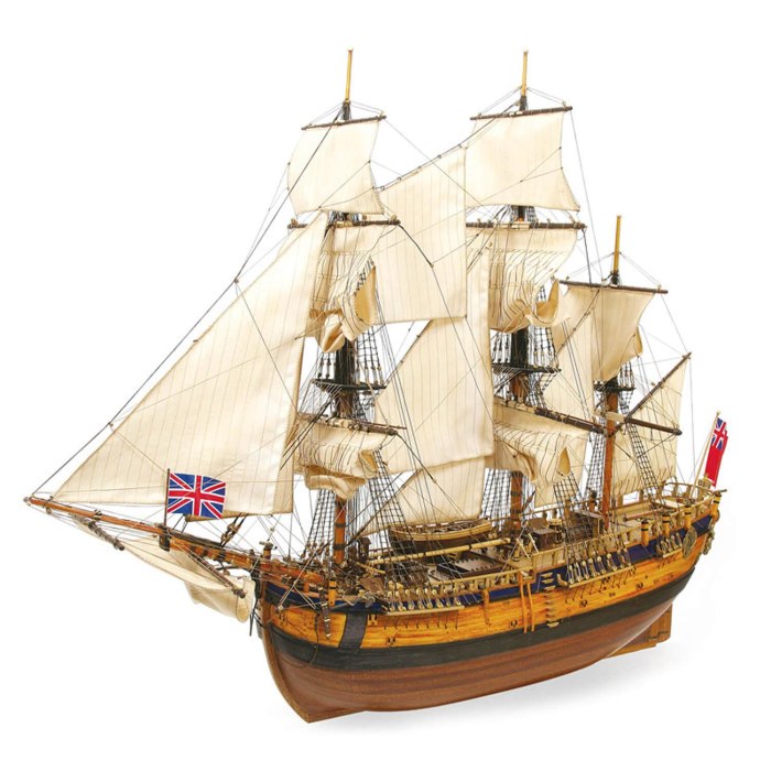 HMS Endeavour масштаб 1:60