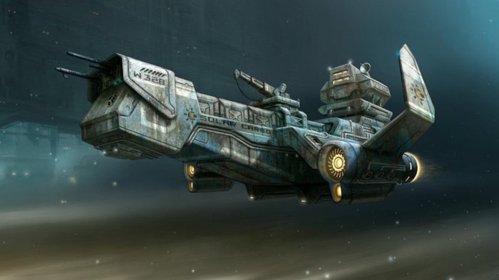 Космический корабль Sci Fi концепт