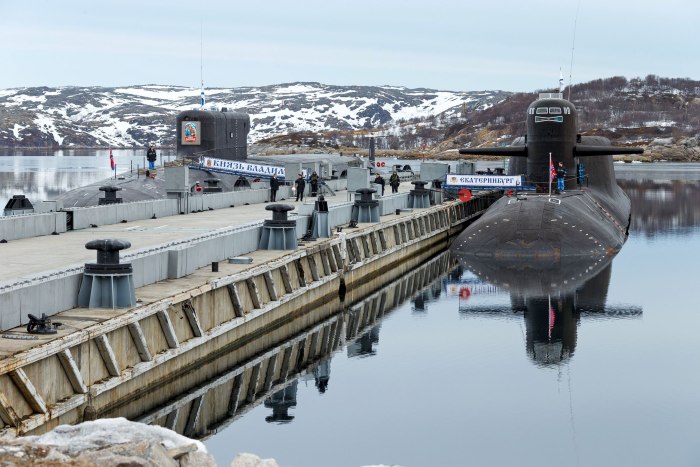 Мурманск база подводных лодок Гаджиево