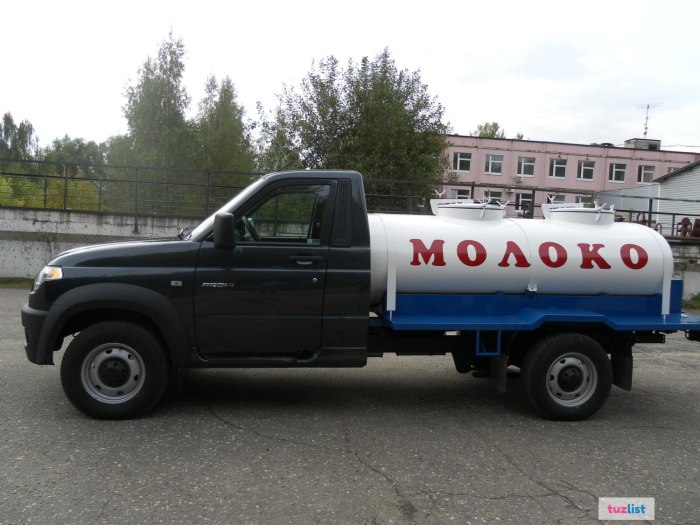 УАЗ профи молоковоз 1500 л