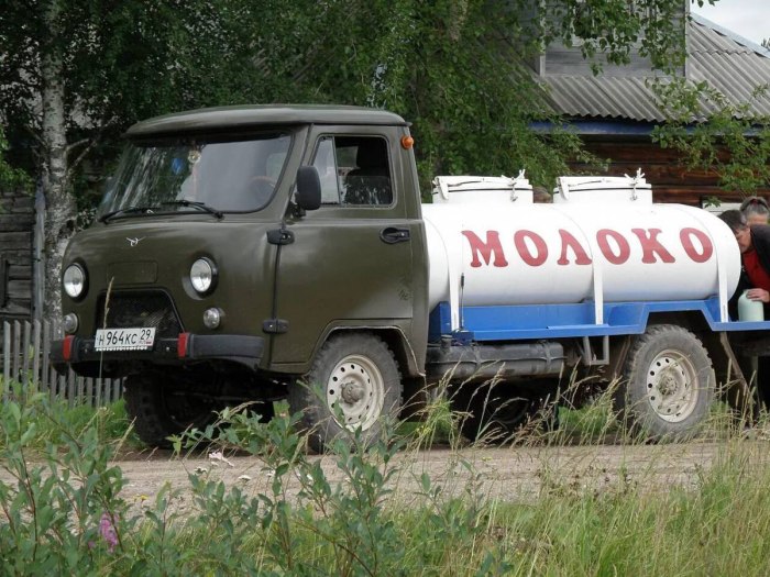 УАЗ головастик молоковоз