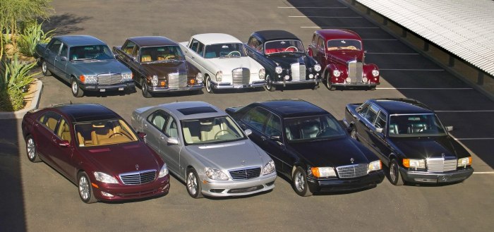 Эволюция Mercedes s class