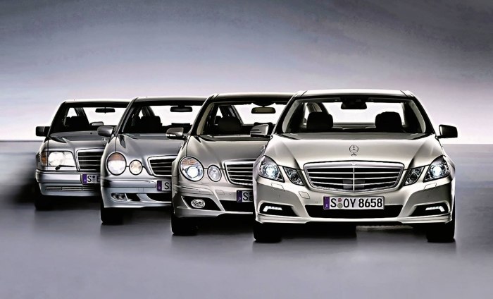 Эволюция Mercedes Benz е class