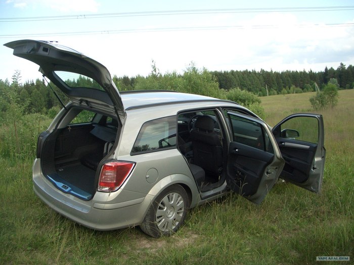 Opel Astra h универсал багажник
