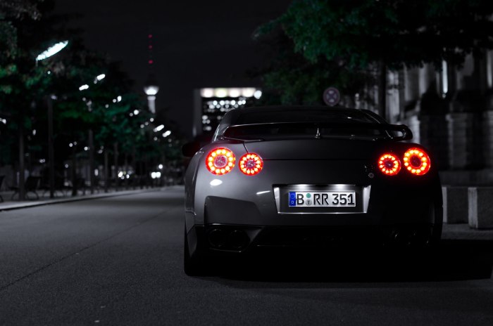 Nissan GTR Night 4к