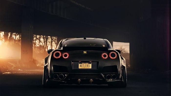Nissan GTR 35 4k ночь
