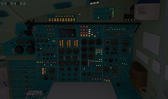 Ту-154м-100 кабина