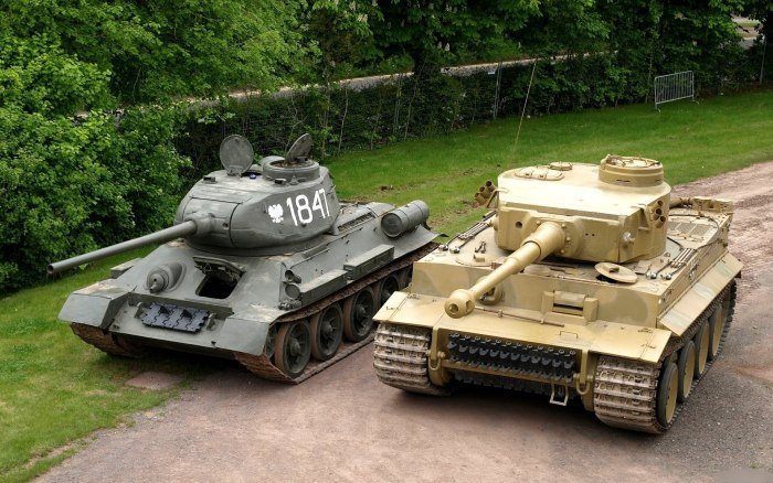 Т 34 И тигр