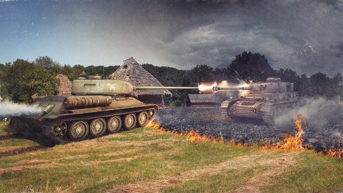 Т34 vs т34 85
