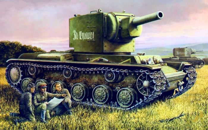 Русский танк кв 2