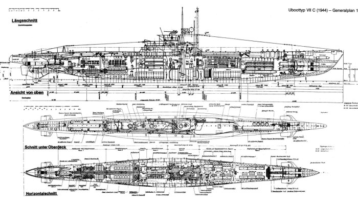 Чертежи u-Boot Type VII