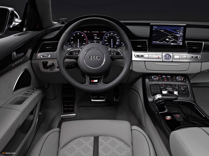 Audi s8 d4 2012 салон