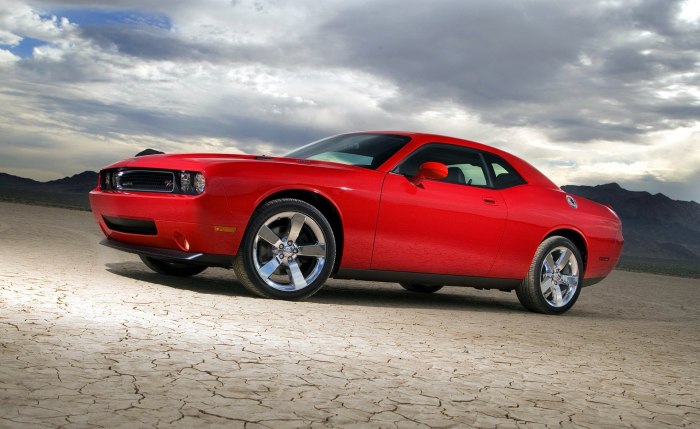 Dodge Challenger красный
