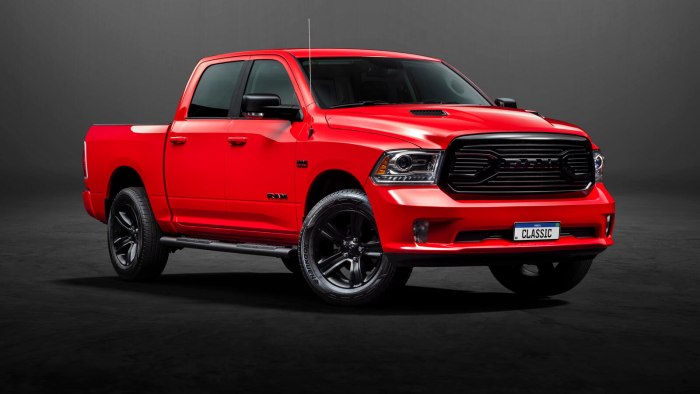 Dodge Ram красный