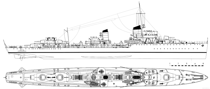 Эсминец z-1 Leberecht Maass