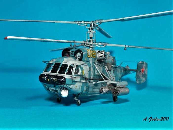 7221 Звезда вертолет ка-29 1/72