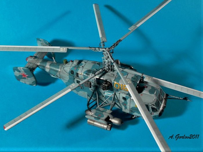 Сборная модель zvezda вертолет ка-29
