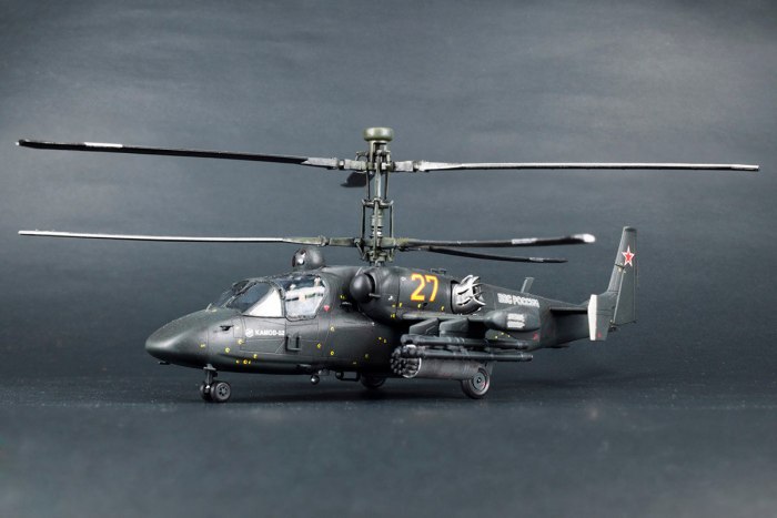 Ка-52 вертолёт модель 1/35
