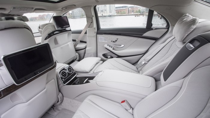 Мерседес s500 салон сзади