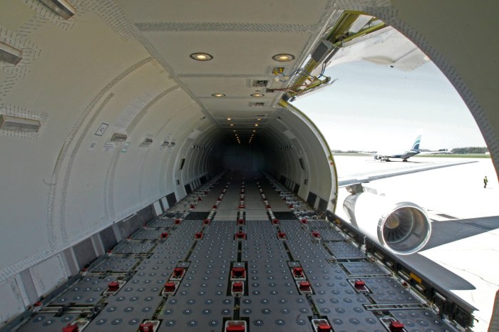 Грузовой отсек самолета Боинг 777