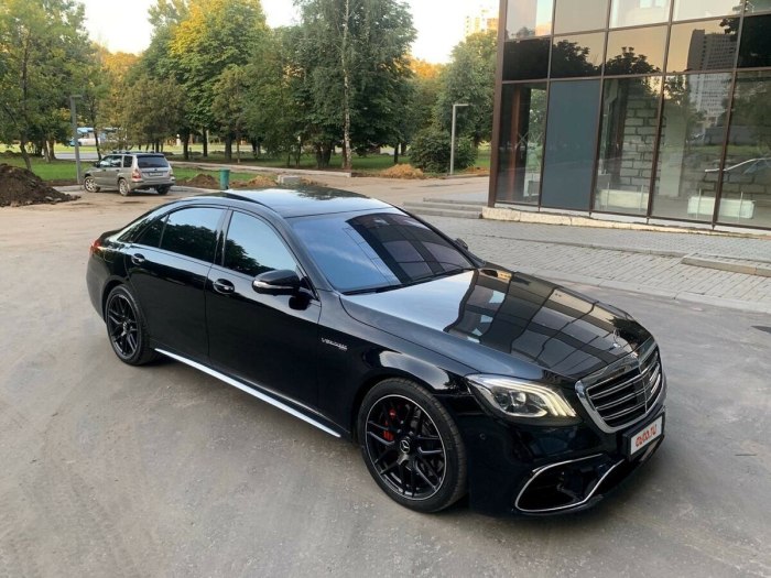 Мерседес w222 AMG черный