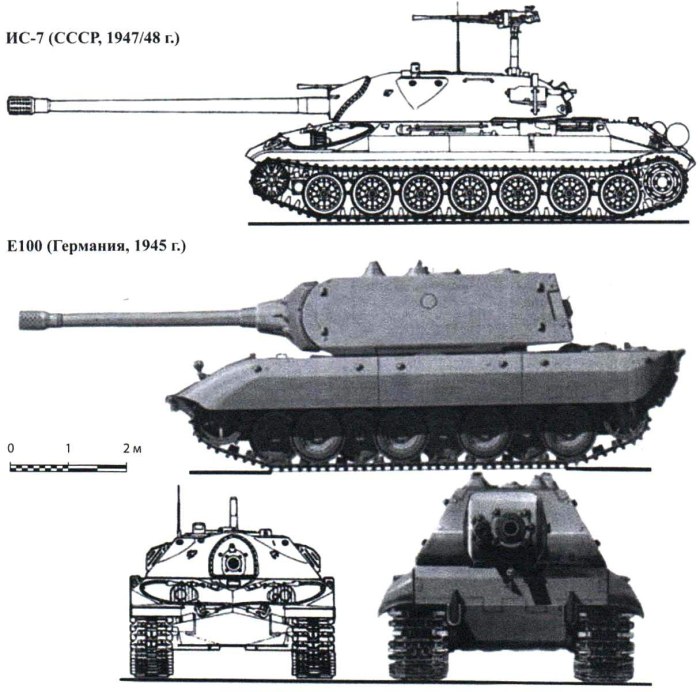 Чертёж танка ИС 2