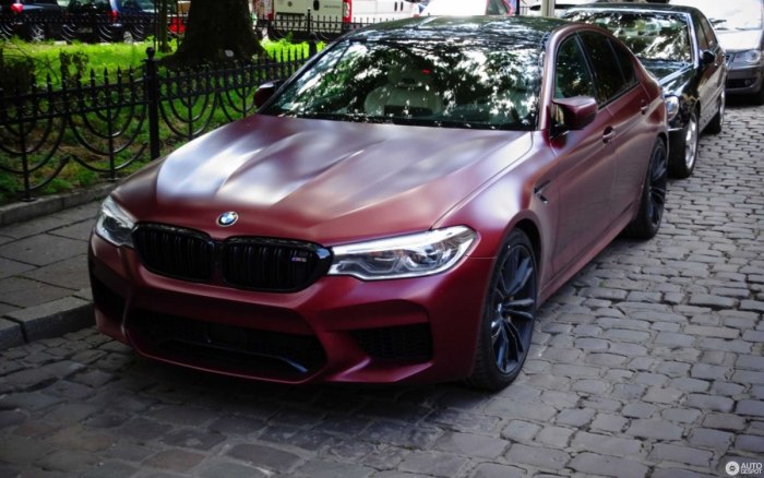 BMW m5 f90 Red Matte