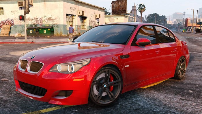 BMW m5 e60 красная
