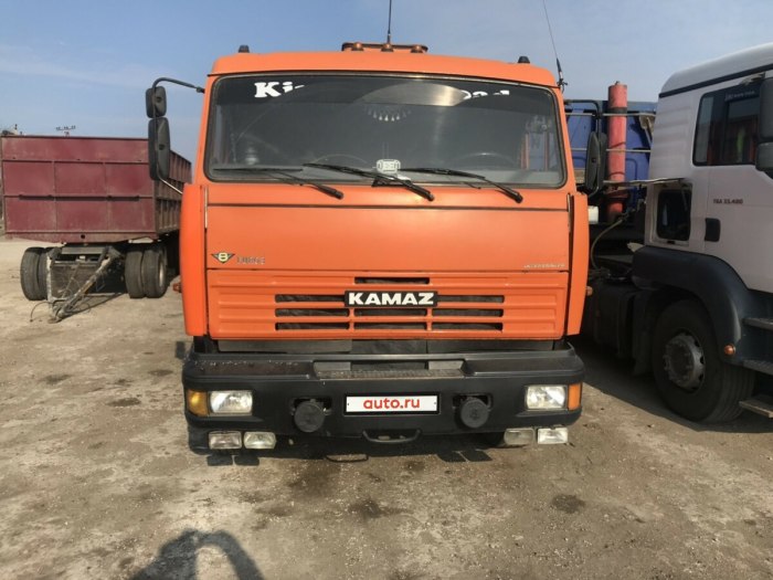 КАМАЗ 65115 оранжевые отбойники тюнинг