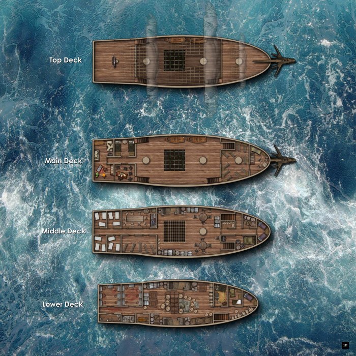 ДНД ship Maps