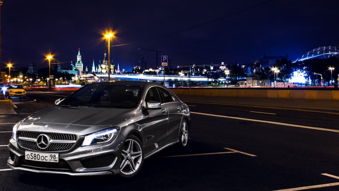 CLA 63amg ночью