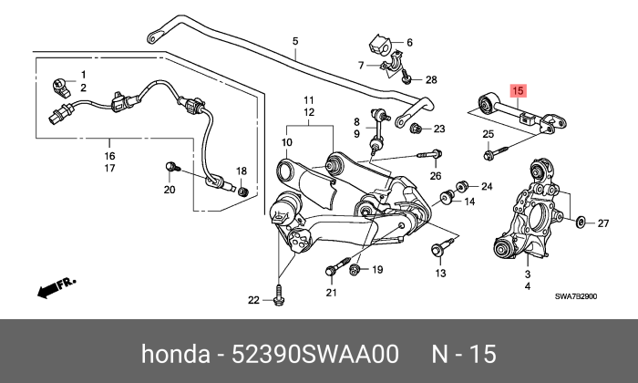 Задняя подвеска Honda CR-V 3